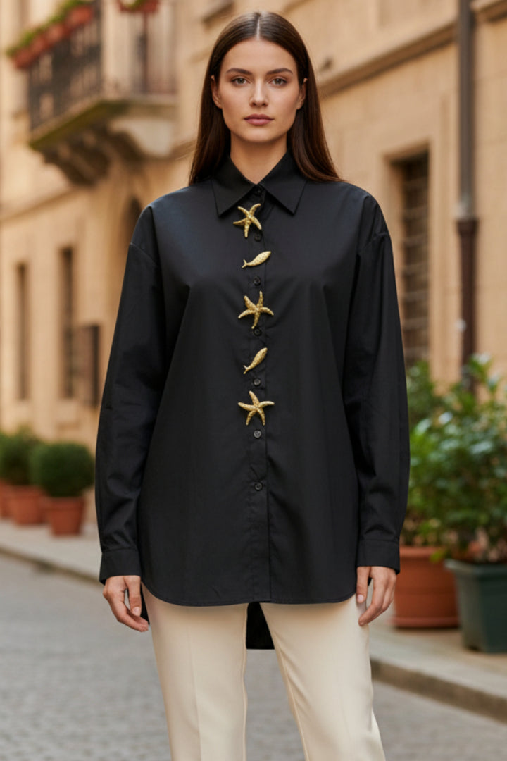Black Coral Starfish Shirt