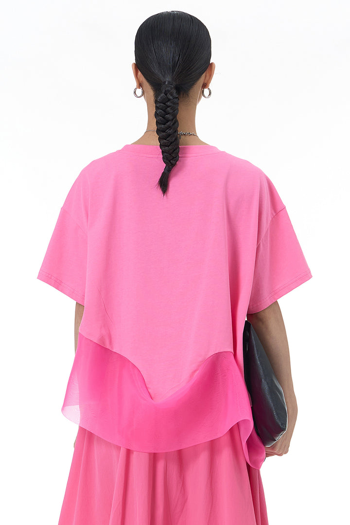 Dramatic Sheen Pink Top