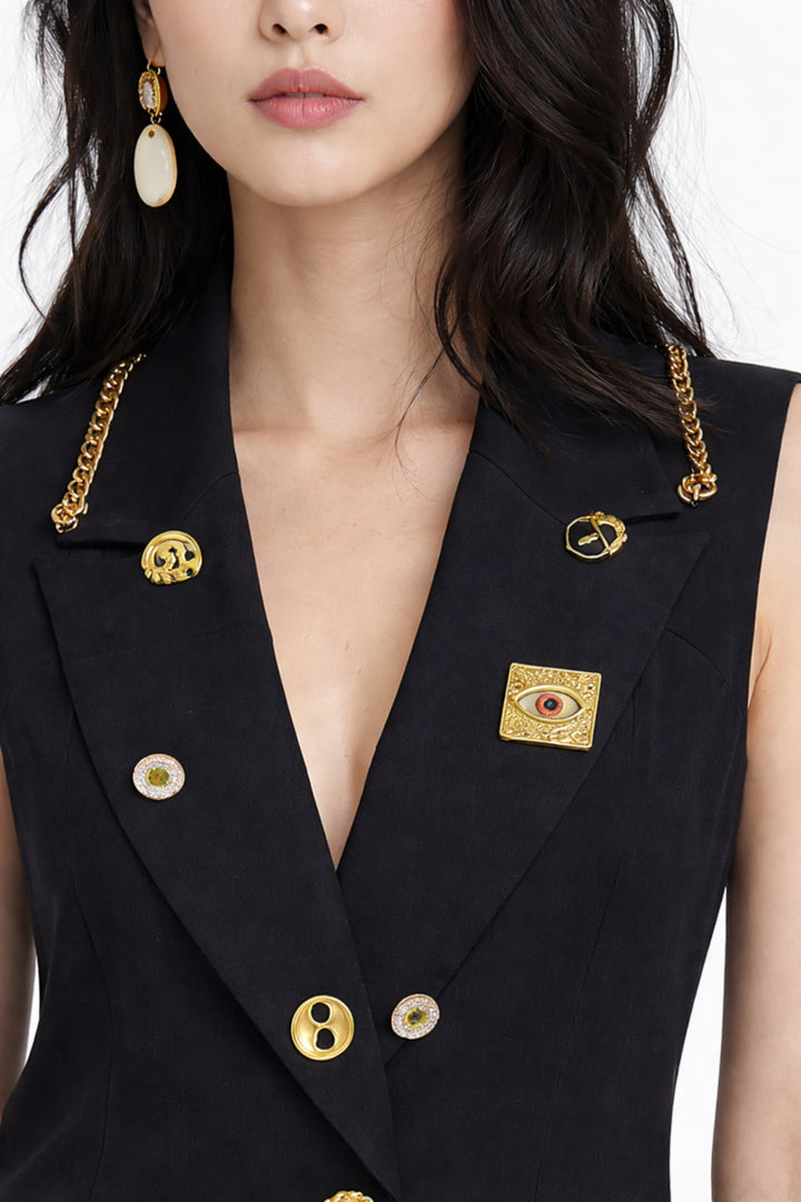 Oversized vest for women