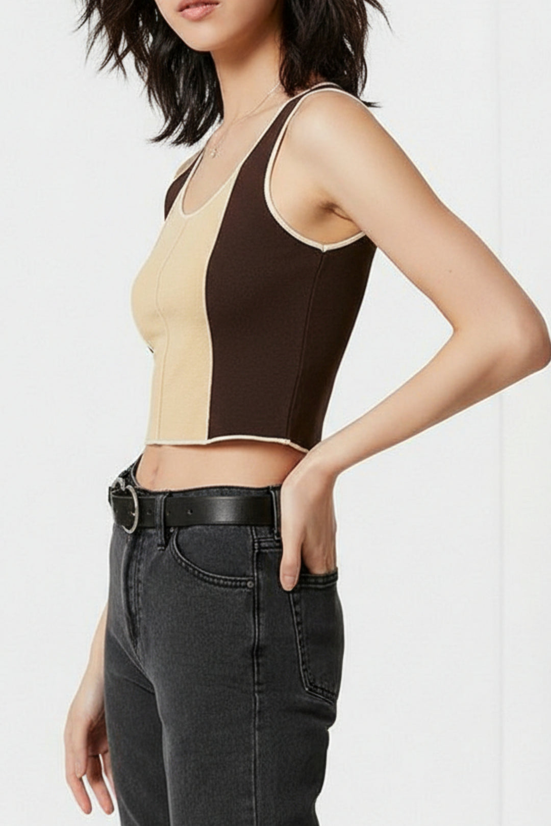 Pecan Brown Knitted Top