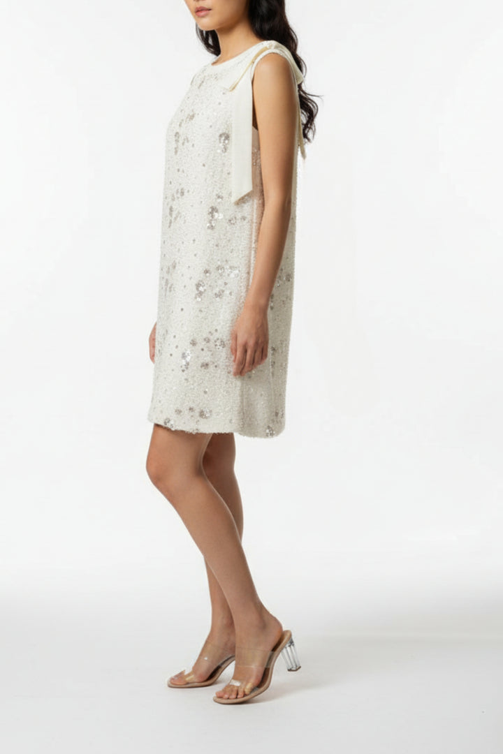 Ivory Serenity Embellished Dress