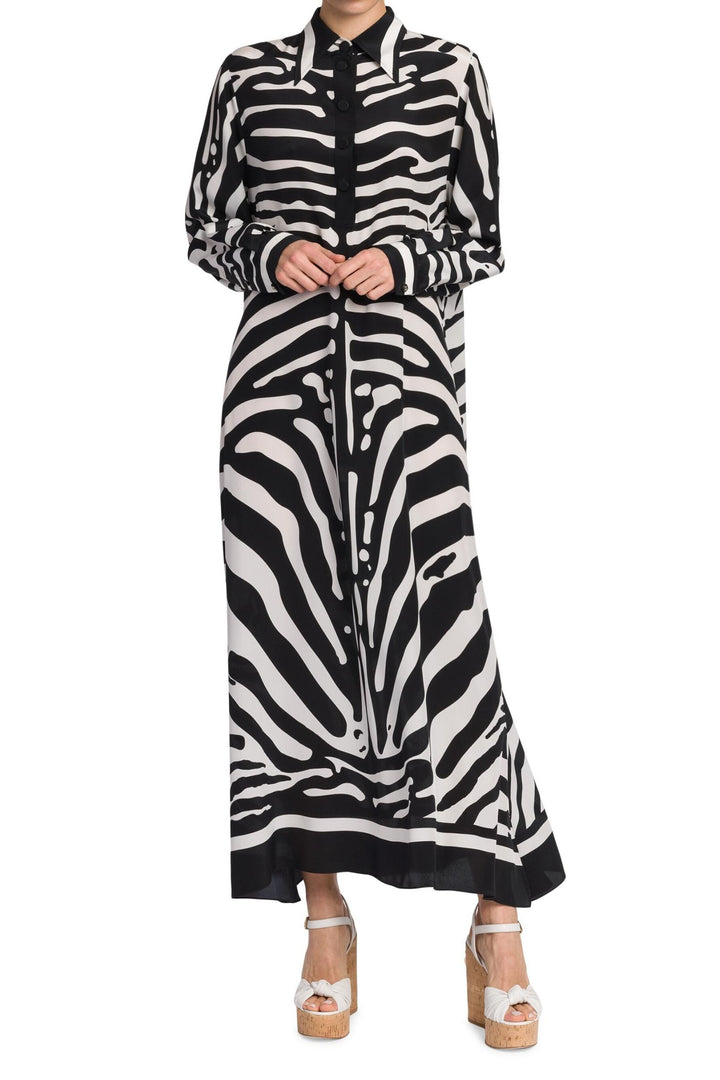 Striped Zebra Print Vacation Dress