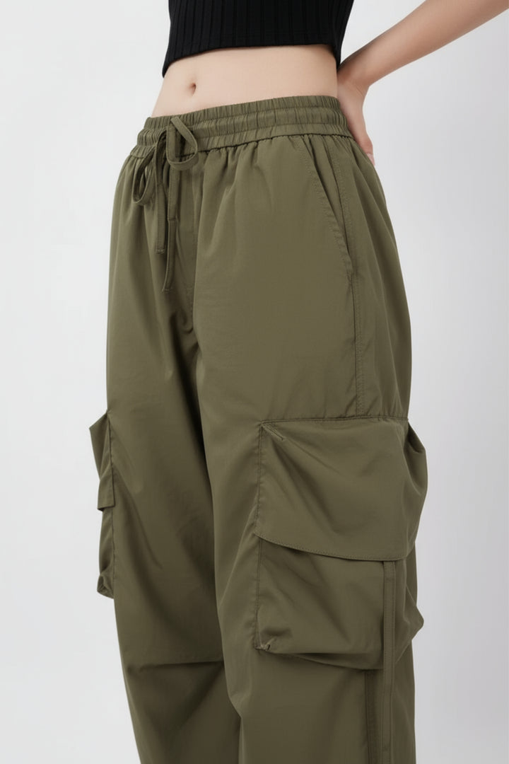 Wild Green Cargo Pants