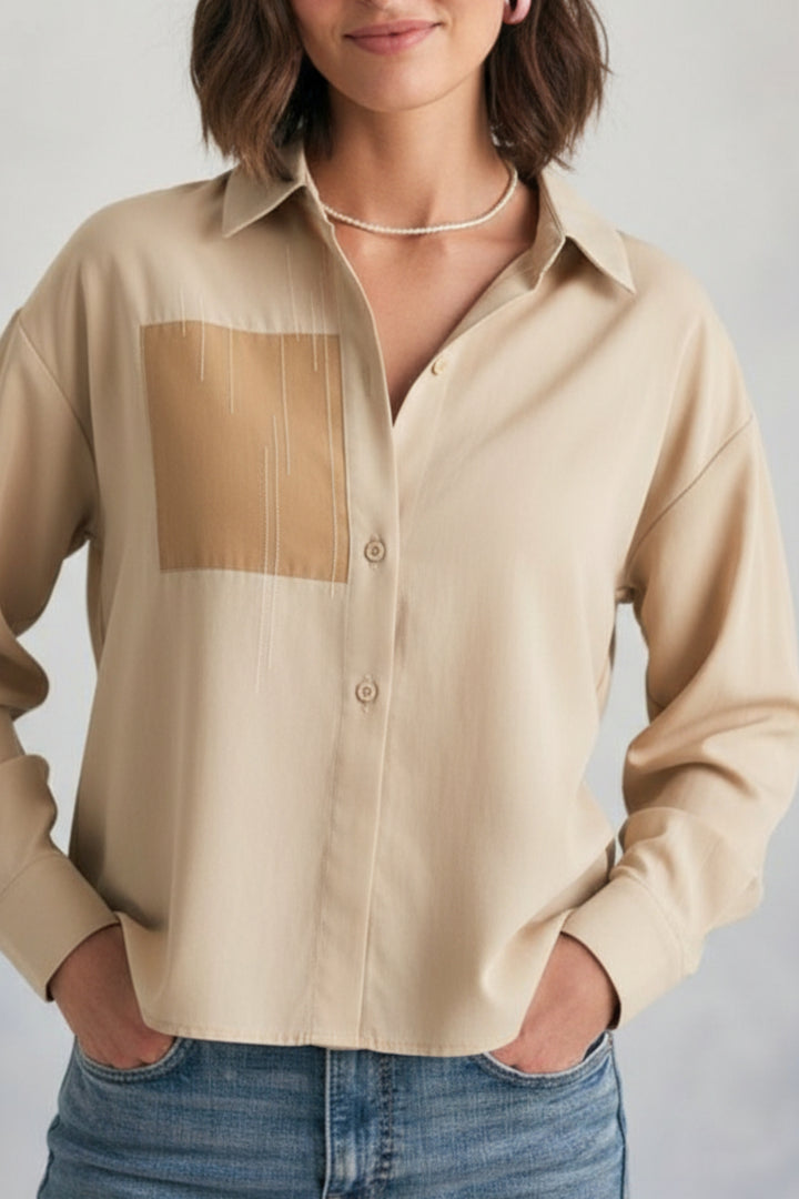 Cashew Cream Oversized Shirt