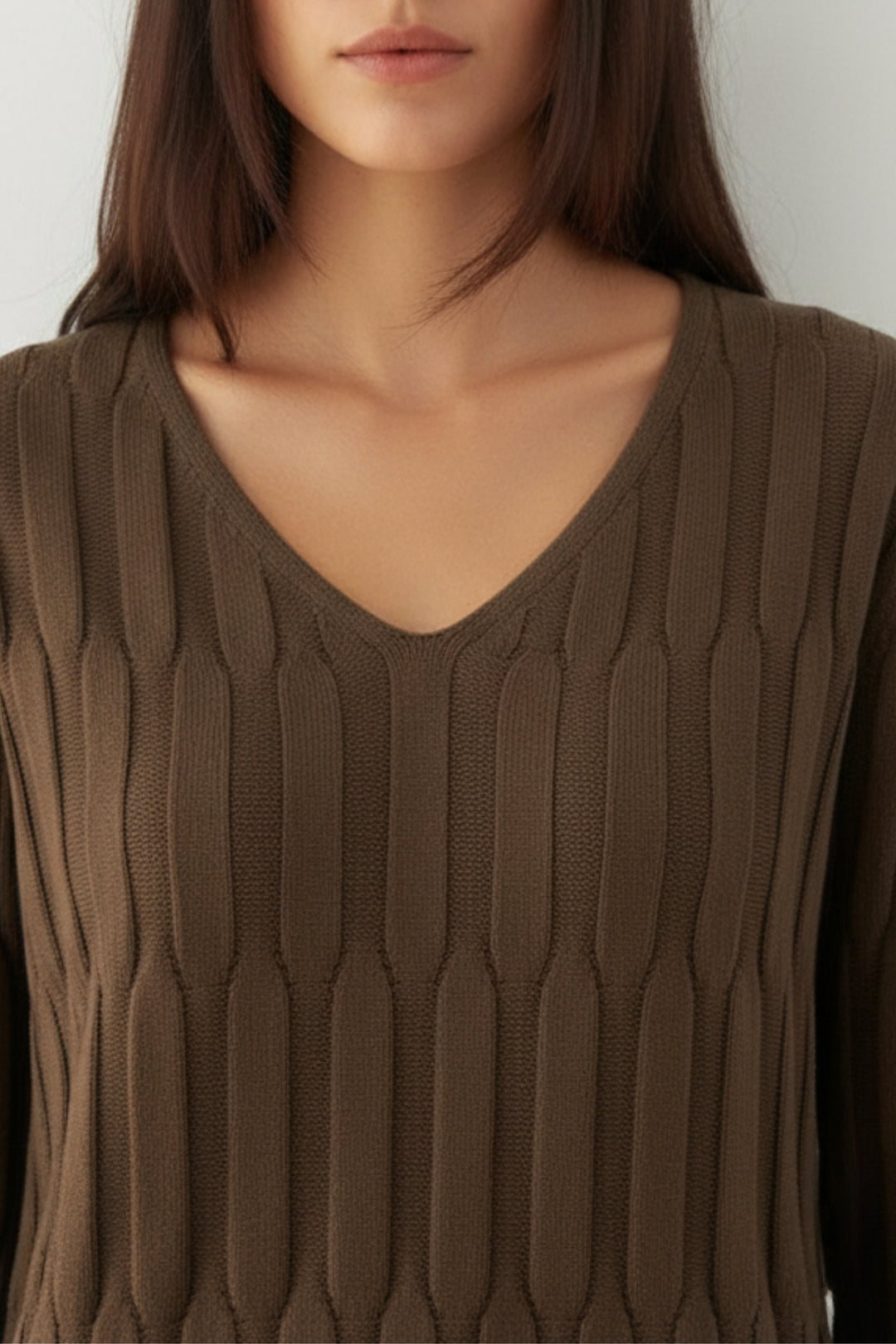 Earthtone Wave Knit Skirt Co-ord Set