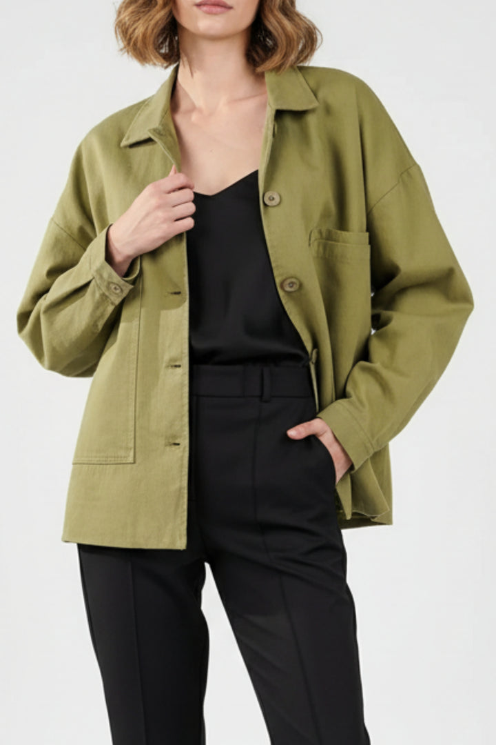 Willow Green Oversized Jacket