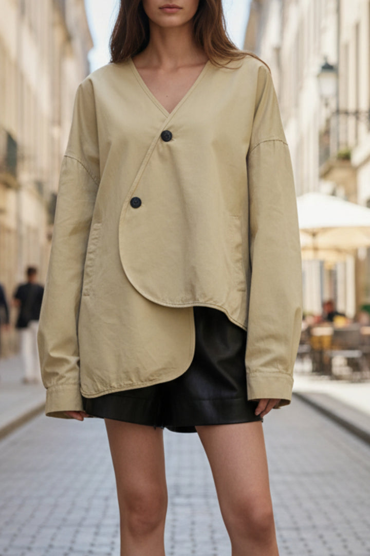 Cream Dream Street Wrap Jacket