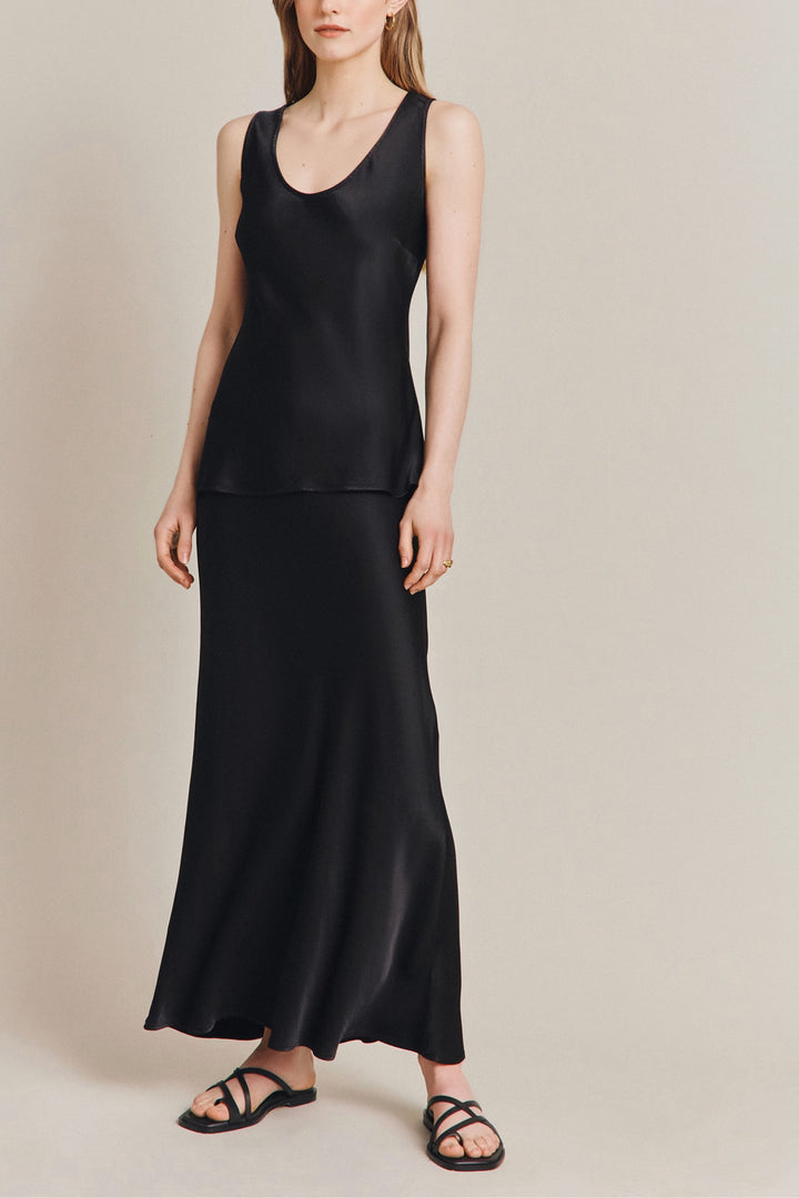 Augusta Black Satin Co-ord Set