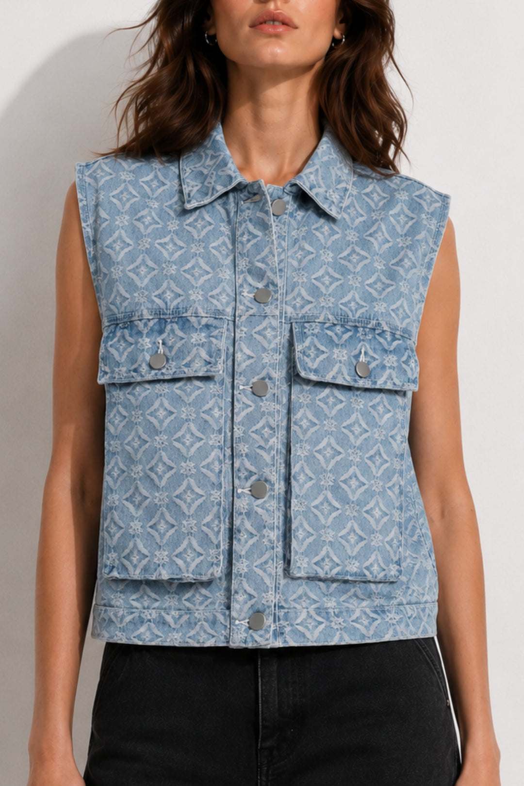 Skybound Denim Vest Jacket