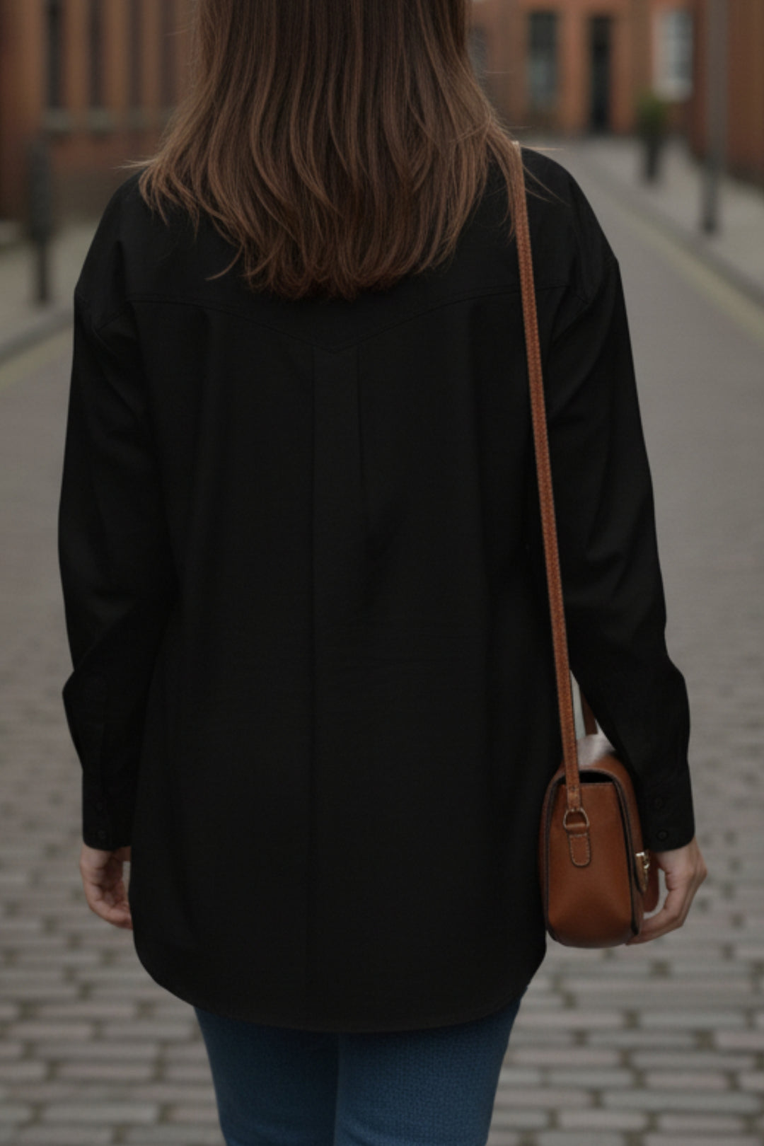 Black Meadow Sequin Shirt