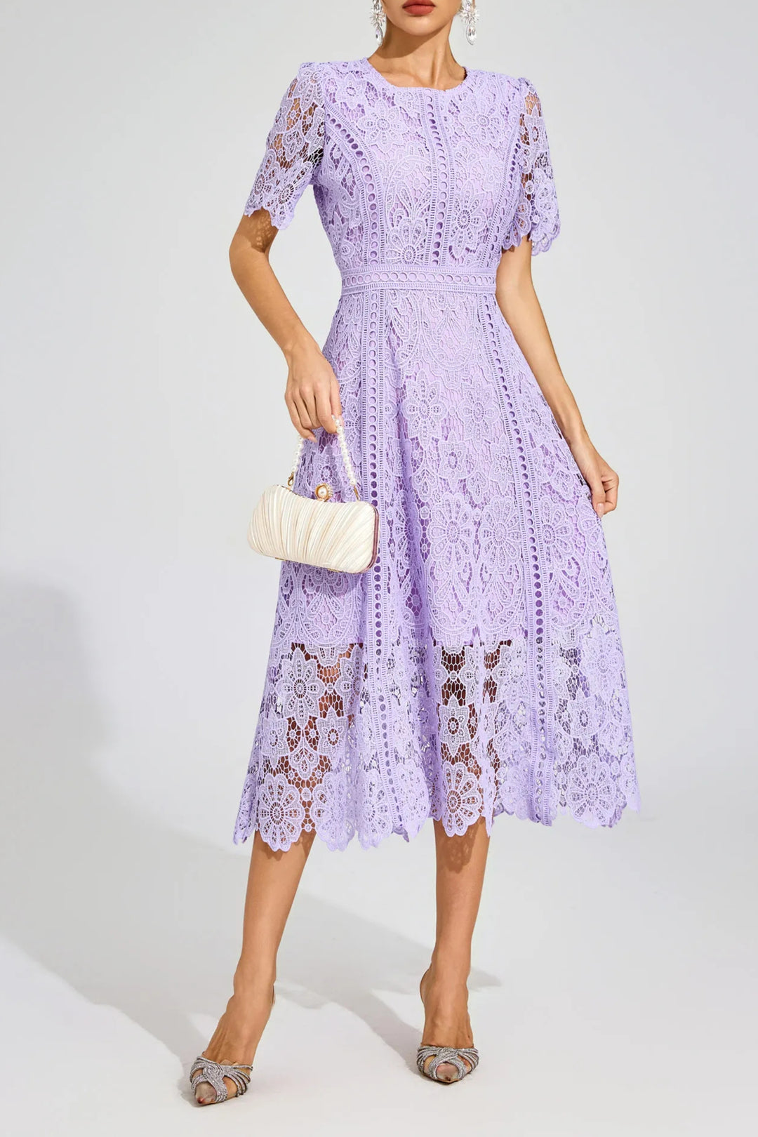 Lilac Verona Lace Dress