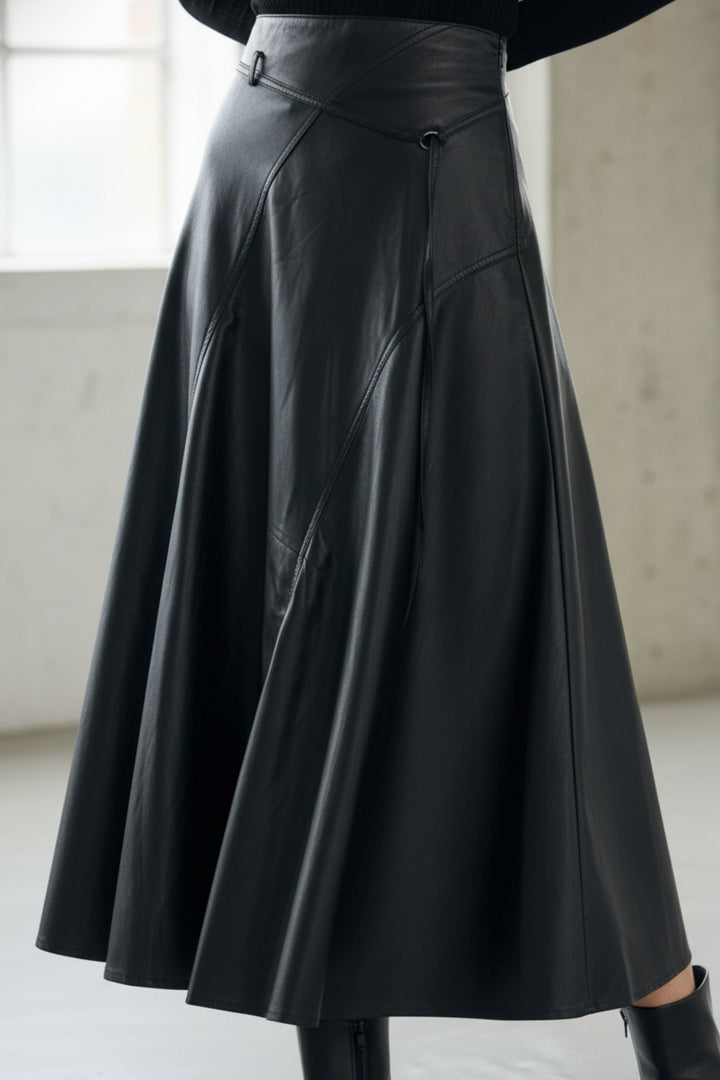 Nightfall Faux Leather Skirt