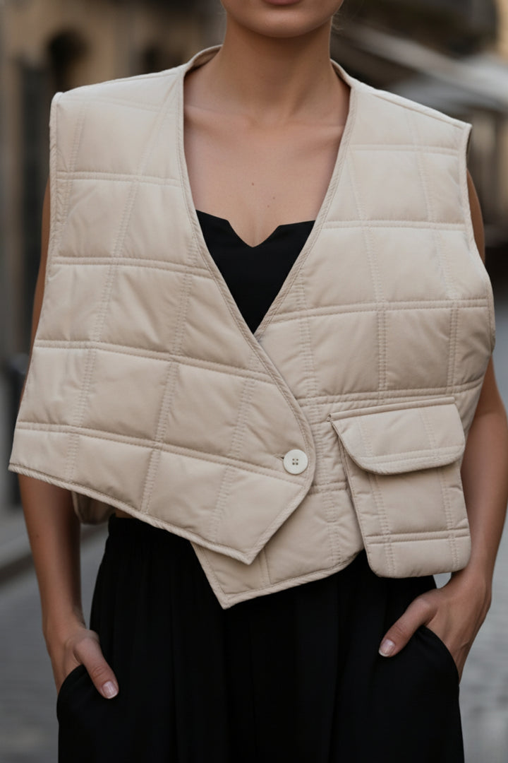 Frosted Quilted Vest