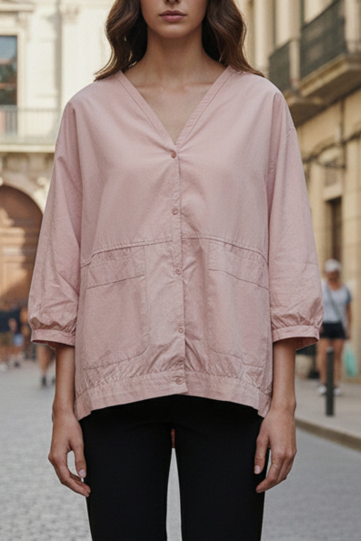 Dreamy Rose Oversized Shirt