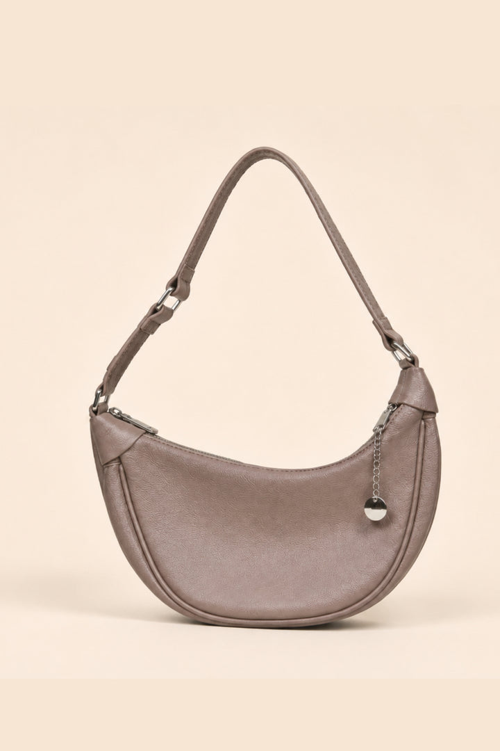 Luna Taupe Crescent Bag