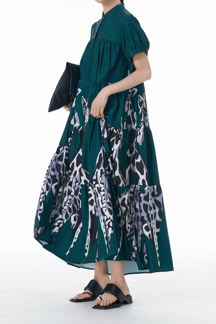 Savanna print maxi dresses