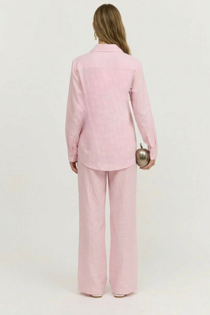 Petal Pink Floral Embroidered Co-Ord Set