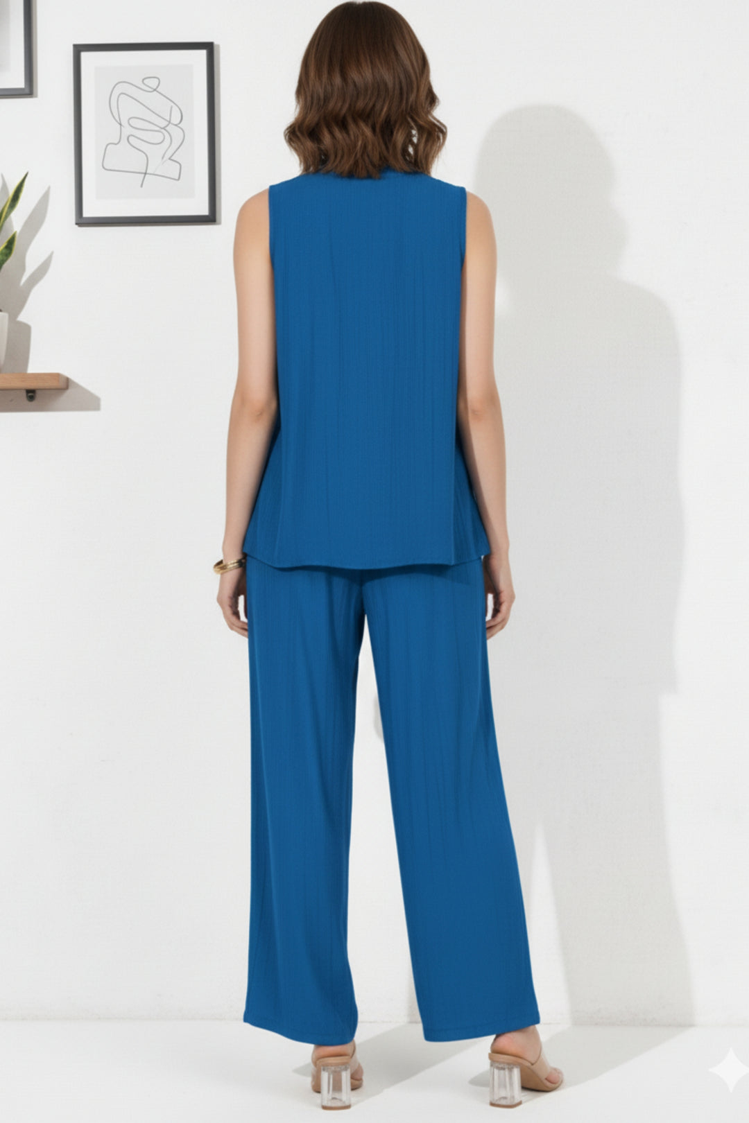 Royal Blue Minimalist Co-Ord Set