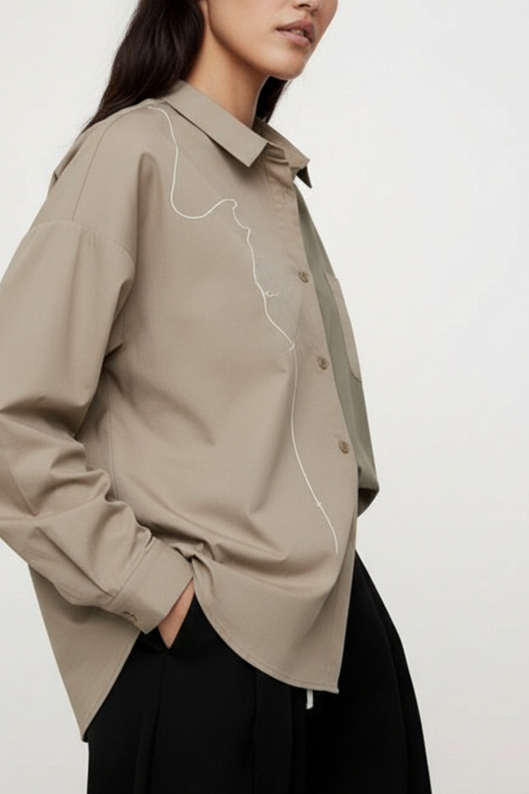 Double Shaded Oversized Shirt