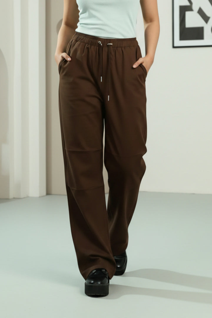 Barrel Brown Oversized Trousers