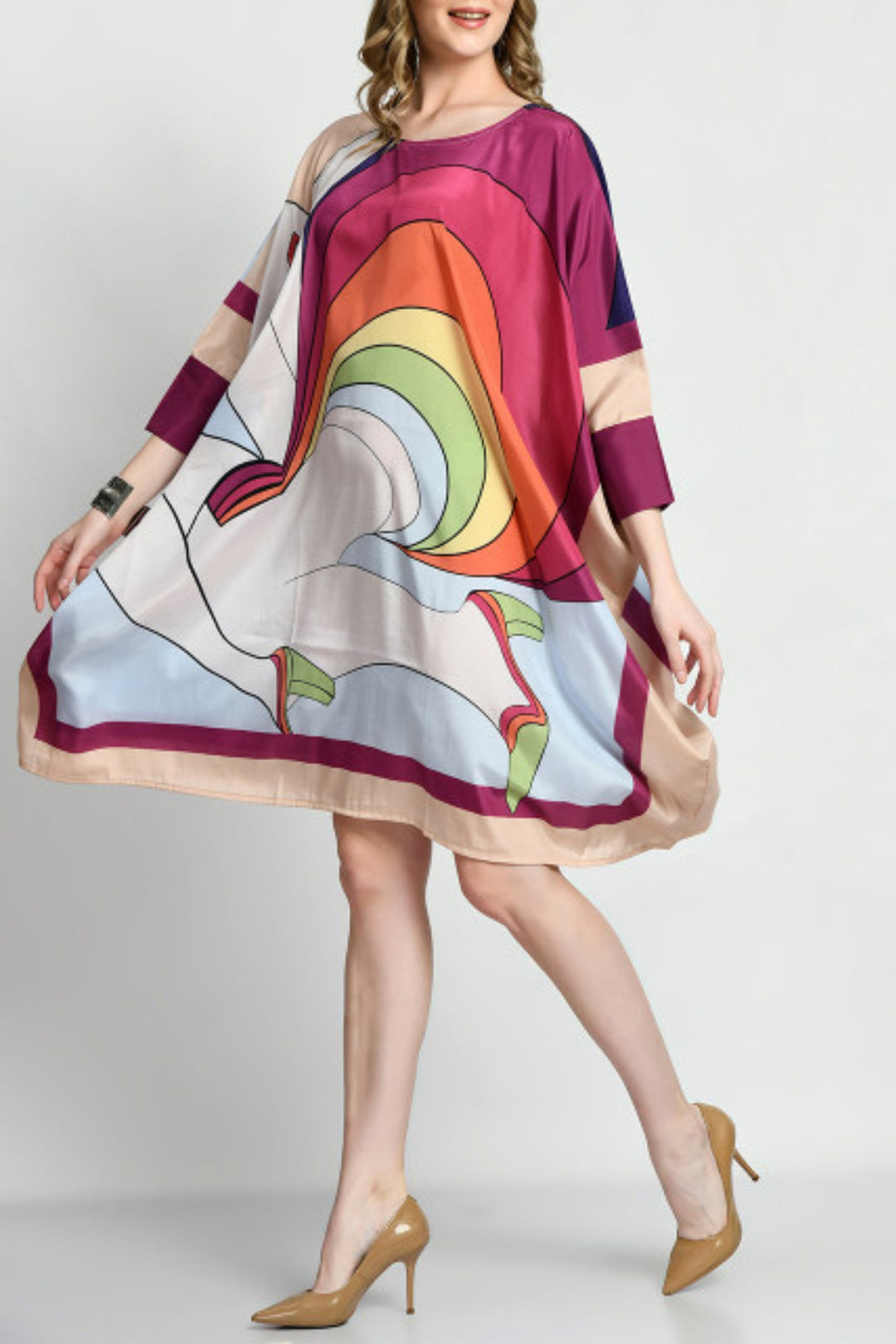 Rainbow Kaftan Dress