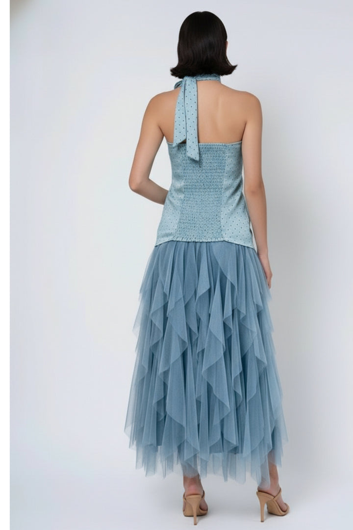 Shades of Sea Ruffle Co-ord set