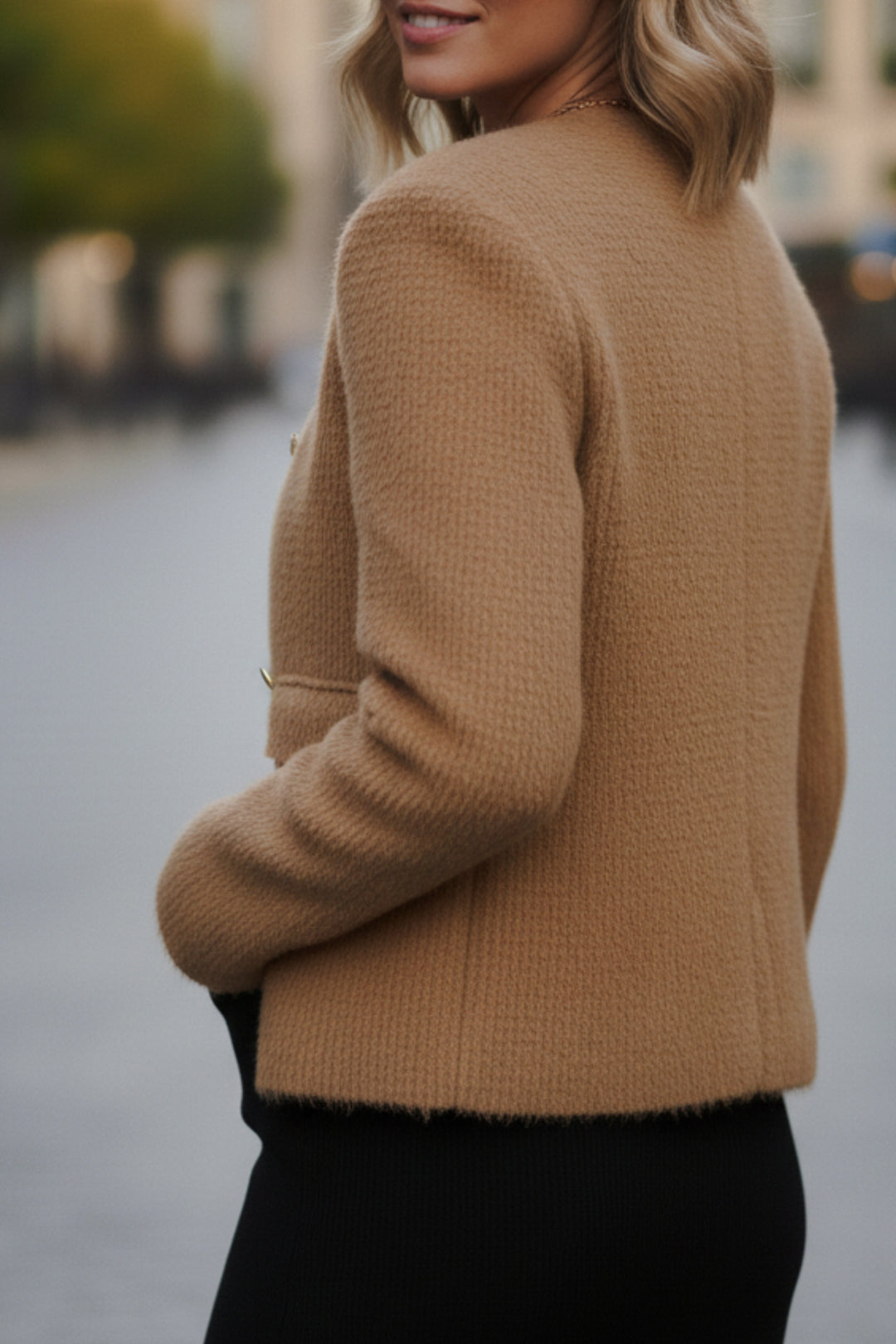 Plush Beige Frost Blazer