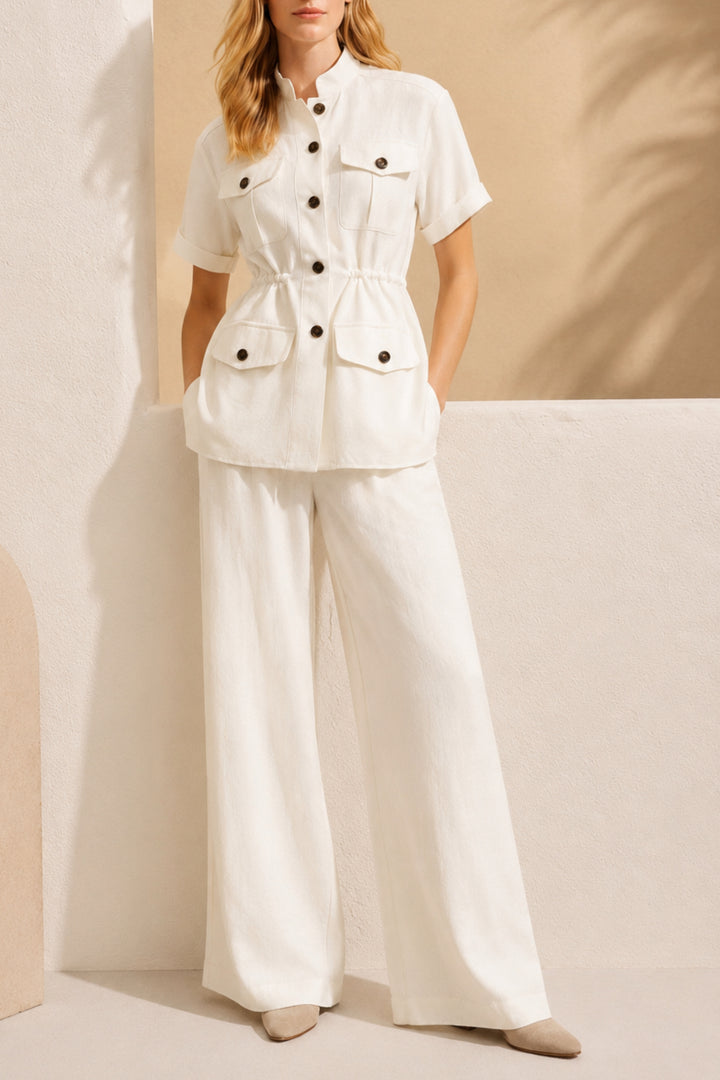 Vanilla Utility Linen Coord