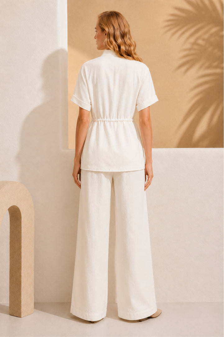 Vanilla Utility Linen Coord