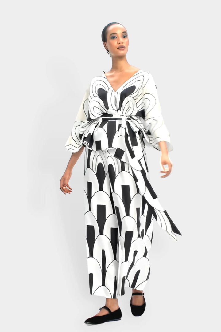 Abstract Black & White Coord Set