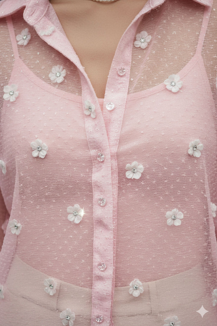 Fairy Pink Rhinestone Shirt