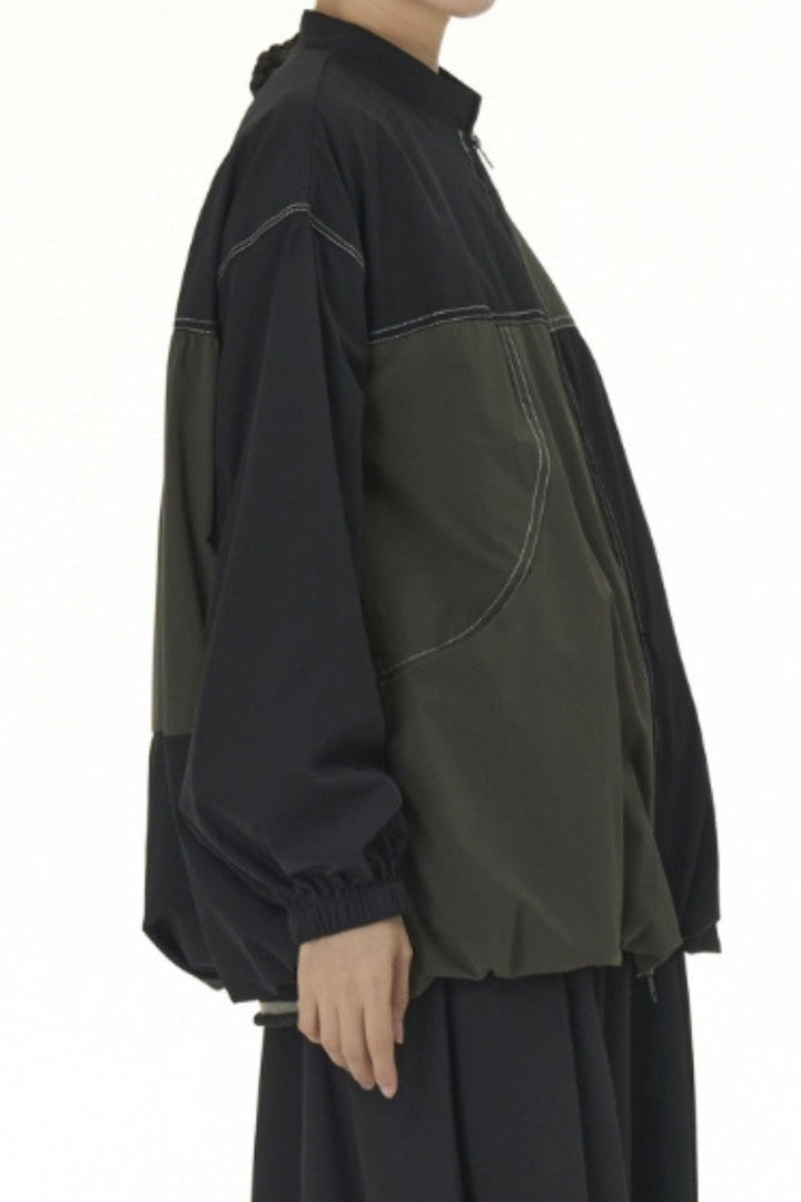 Coastal Drift Olive Black Jacket