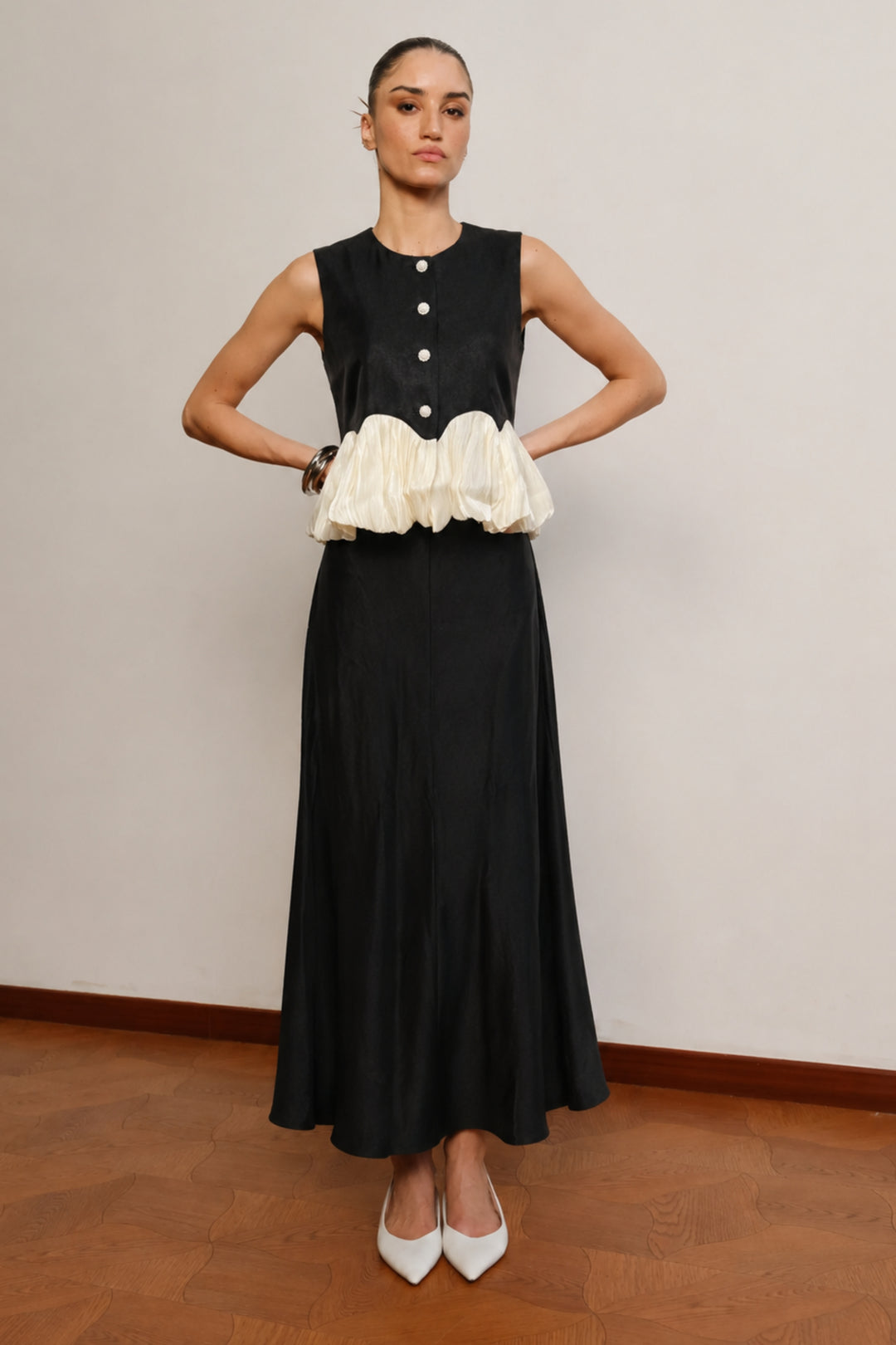Noir Peplum Co-Ord Set