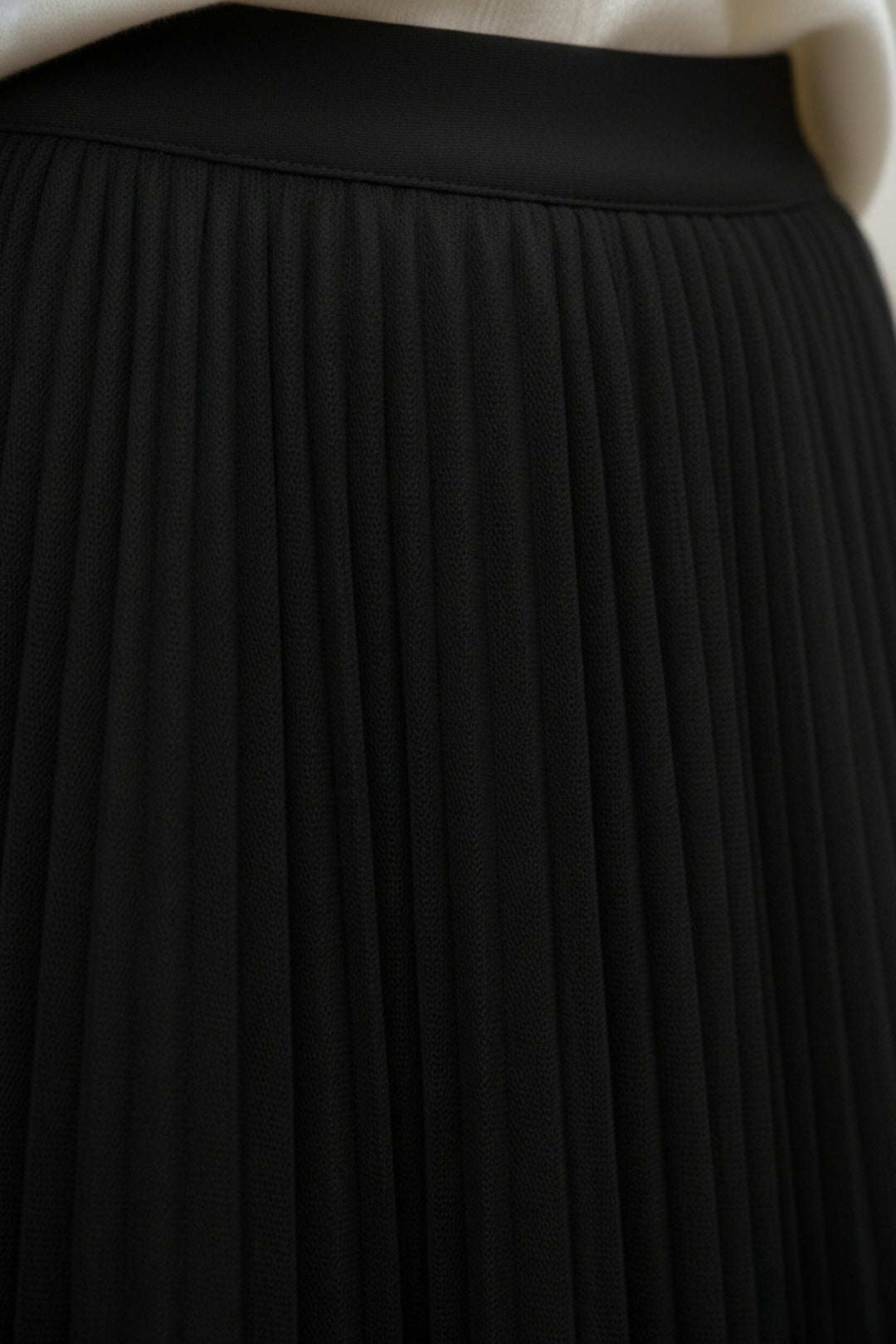 Midnight Mesh Pleated Skirt