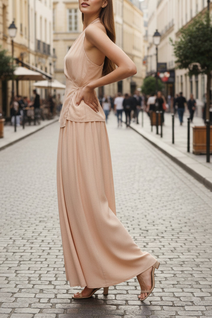 Sunbaked Wrap Top & Skirt Co-ord Set