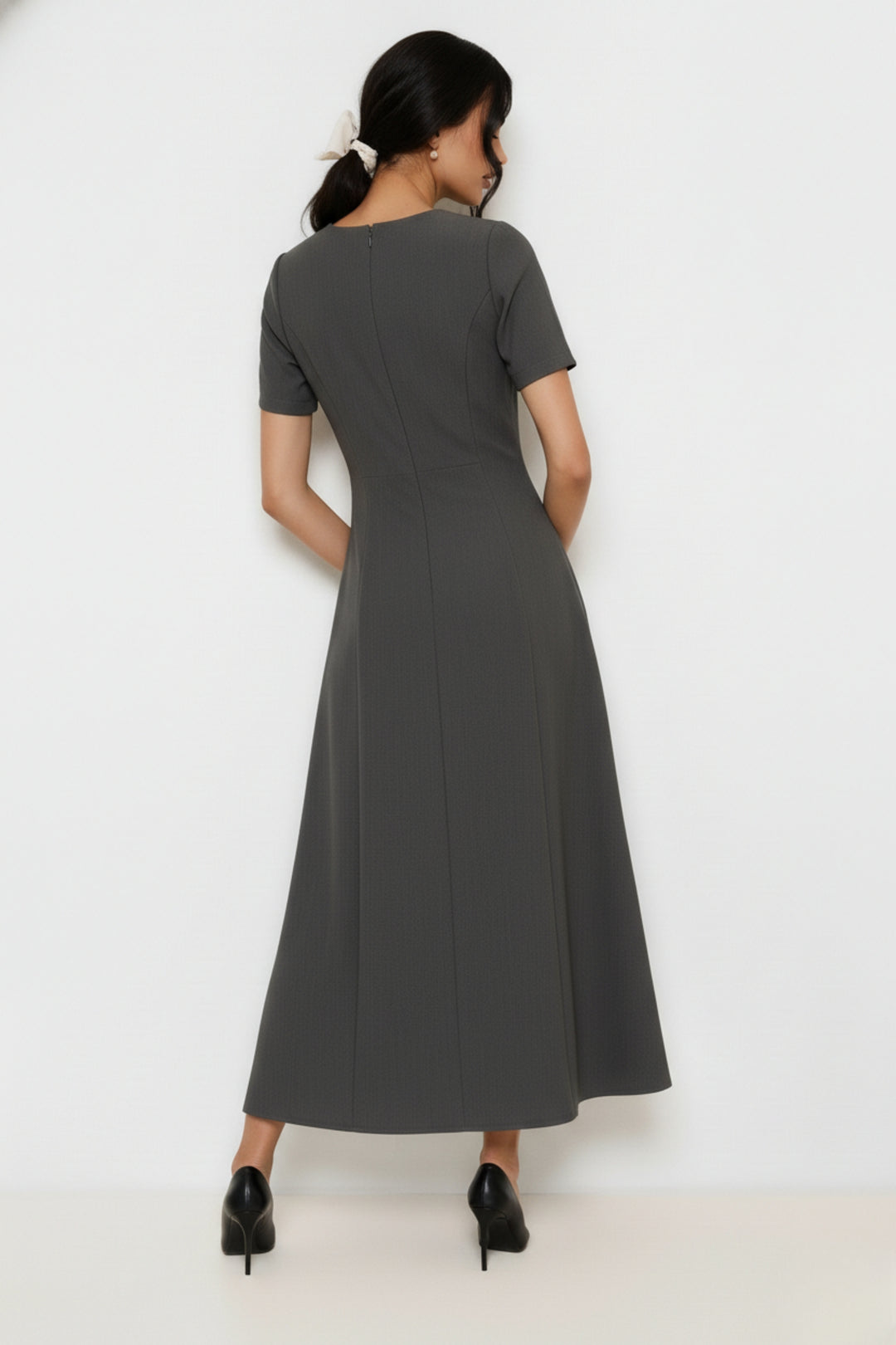 Seal Grey Maxi Dress