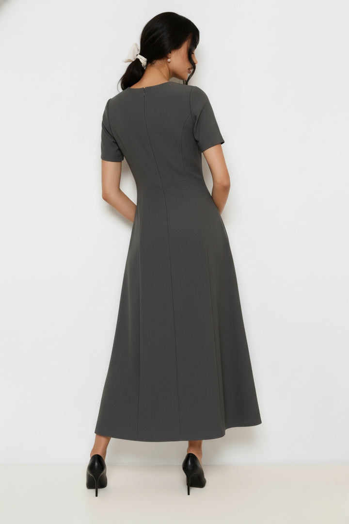 Seal Grey Maxi Dress