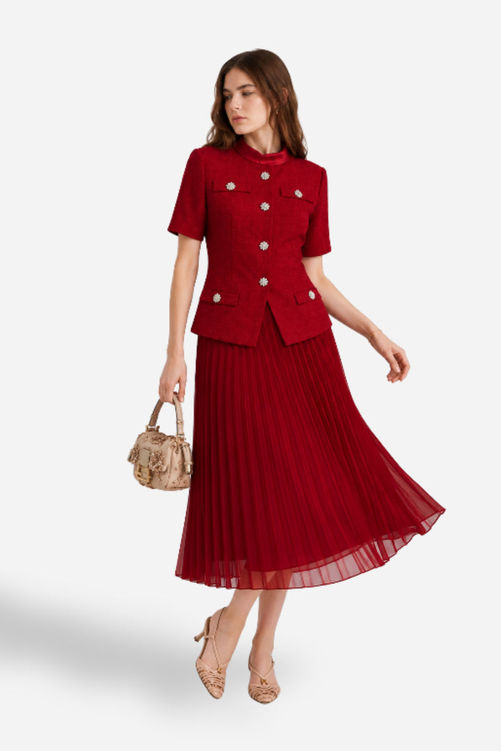 Ruby Red Regal Co-Ord