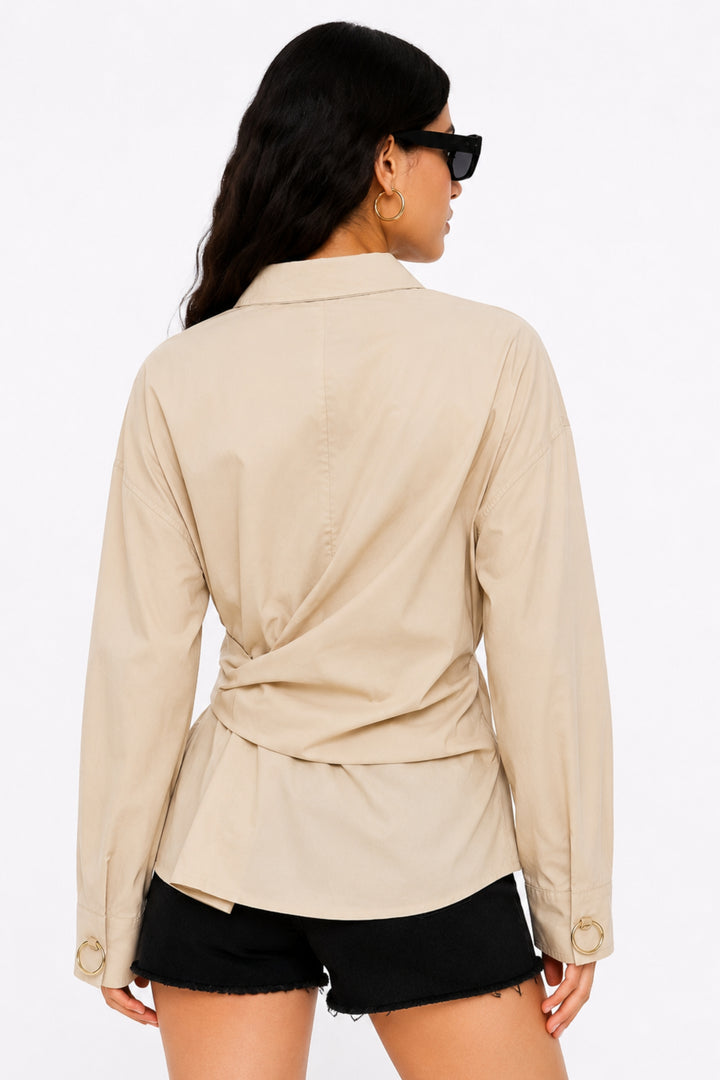 Oyster Knot Wrap Shirt