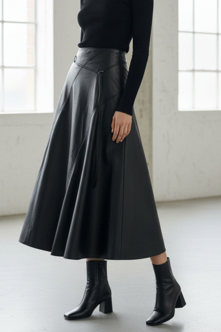 Nightfall Faux Leather Skirt