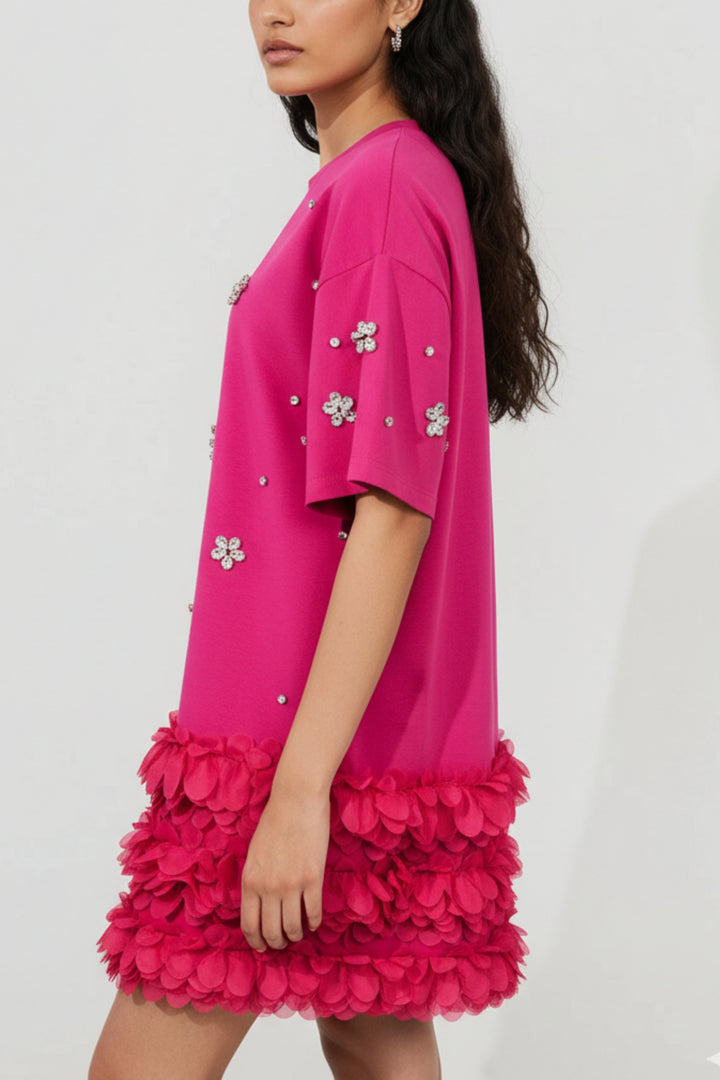 Petal Pink Rhinestone T-shirt