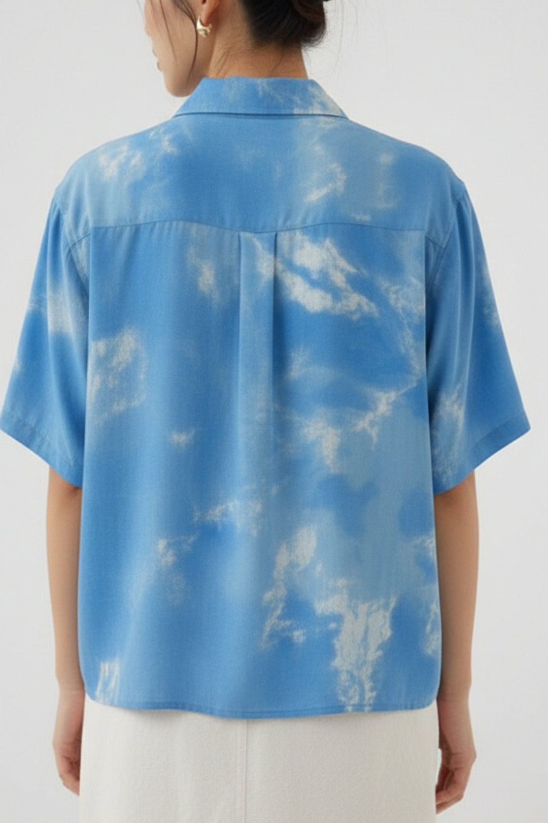 Cloudy Blue Printed Shirt