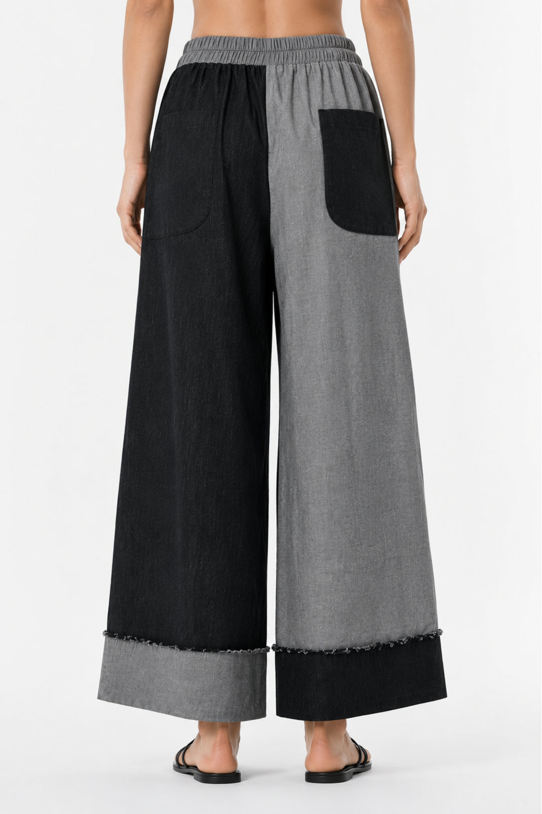 Monochrome Cotton Denim Pant
