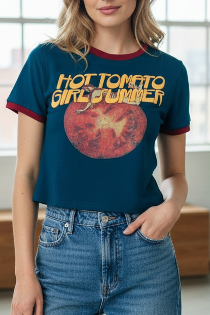 Hot tomato Blue Baby T-shirt