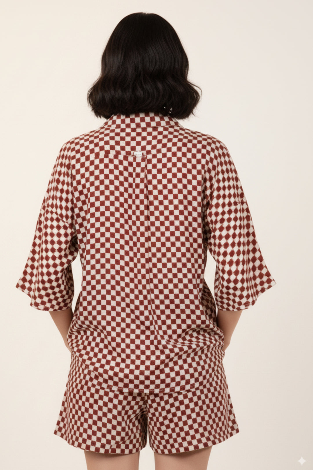 Checkered Linen Coord Set