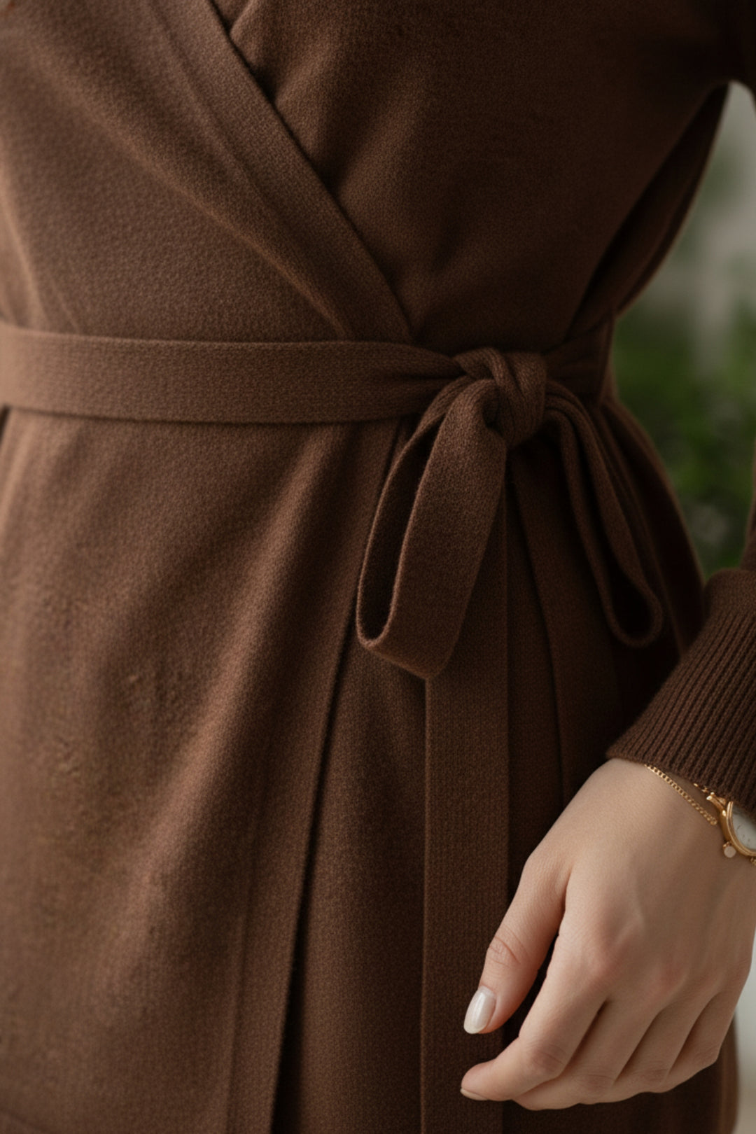 Choco Tie-Up Knit Top