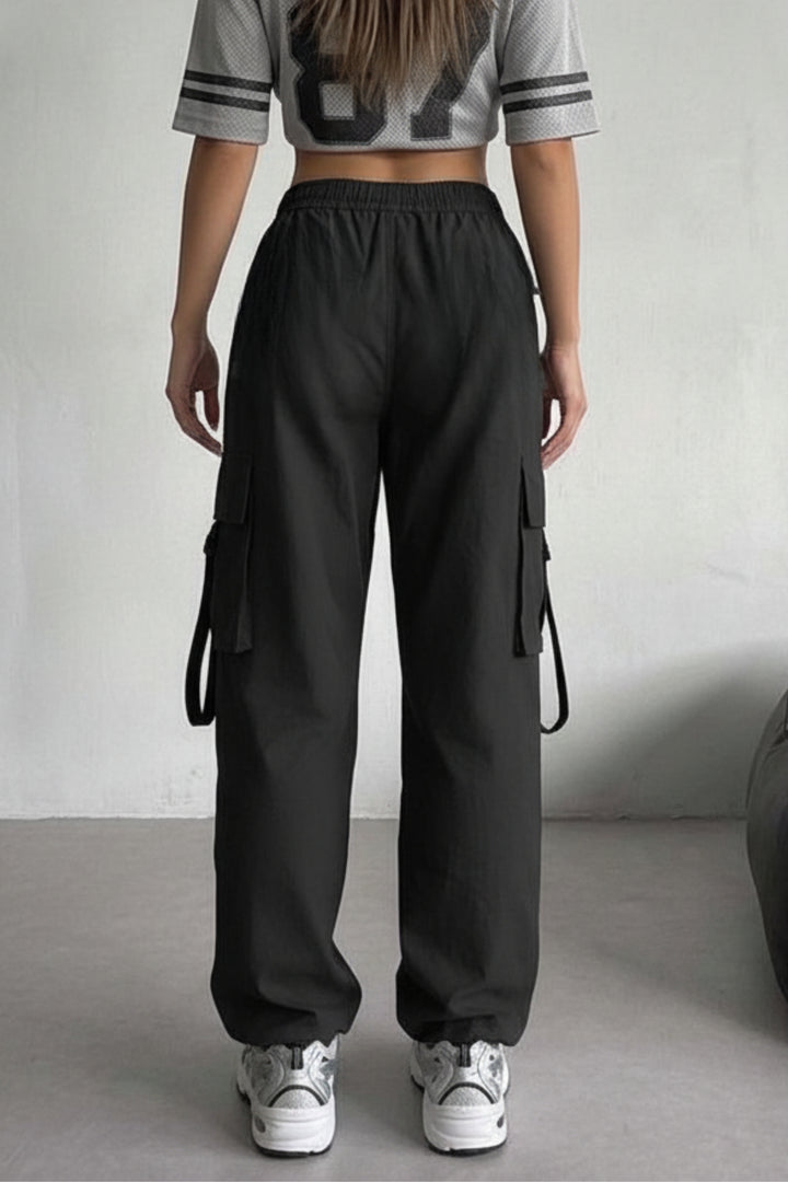 Shadow Black Comfy Cargos