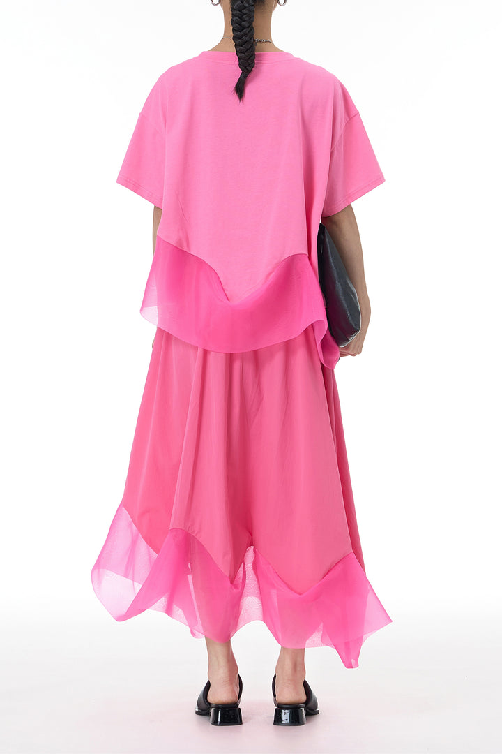 Dramatic Sheen Pink Co-ord Set