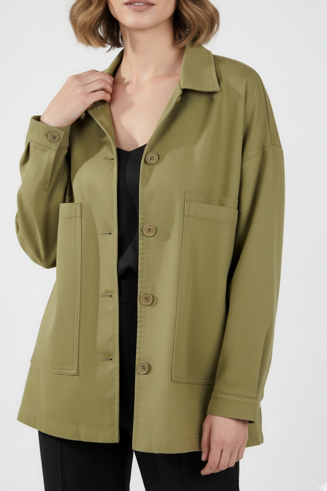 Willow Green Oversized Jacket
