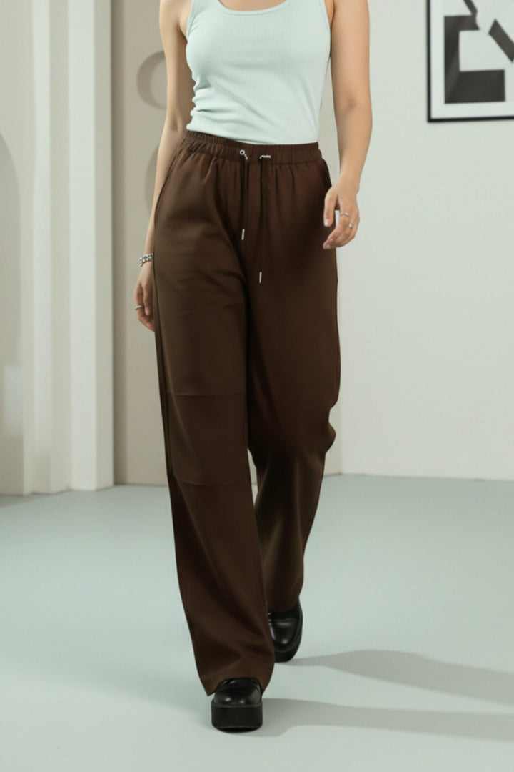 Barrel Brown Oversized Trousers